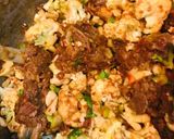 A picture of step 3 of Gobhi Gosht.