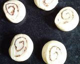A picture of step 5 of Cinnamon swiss rolls.