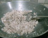 A picture of step 2 of Coconut Ladoo.