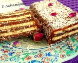 عکس مرحله 3 از دستور رولت خرما بیسکوییتی