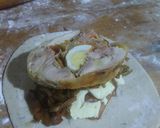 Foto del paso 6 de la receta: Panarrolladodepollo con muzzarella, panceta, huevo frito y verduras