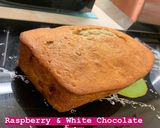 A picture of step 6 of Raspberry & White Chocolate Cake.