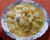 Foto del paso 4 de la receta Sopa de puerros con patatas y huevo