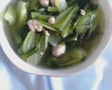Hình bước làm 3 của món Cải thìa nấu mọc