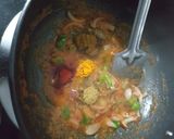 A picture of step 4 of Palak paneer Biryani.