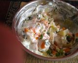 A picture of step 3 of Russian salad.