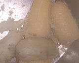 A picture of step 1 of Raw banana & sweet potato tikki chaat.
