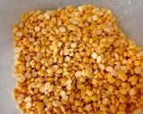 A picture of step 1 of Chana dal kadhi.