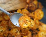 A picture of step 7 of Aratikaya Vepudu/Raw Banana Fry.