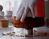 A picture of step 14 of Fluffy Chocolate Chiffon Cake.