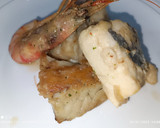 Foto del paso 6 de la receta: Cazuelita de peix con picada de almendras y chips de alcachofa