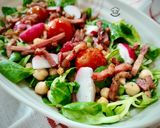 Foto del paso 5 de la receta: Ensalada de canónigos y garbanzos con bacon trufado