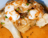 Foto del paso 5 de la receta: Alcachofas con langostinos🦐🦐