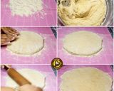 A picture of step 4 of No knead baked donuts with 2 different glaze.