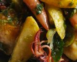 Foto langkah ke 6 dari resep Cumi asin kentang balado ijo.