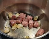 Foto del paso 4 de la receta: Fritada con Espárragos, Longaniza y Huevo Duro