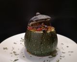 Foto del paso 5 de la receta: Calabacines luna rellenos de carne y verduras