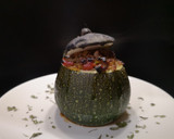 Foto del paso 5 de la receta: Calabacines luna rellenos de carne y verduras