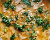 A picture of step 5 of Papad Sabji.