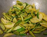 A picture of step 4 of Ivy gourd or tendli sabji.