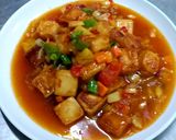 รูปขั้นตอนการทำที่ 4 ของ ผัดเปรี้ยวหวานเต้าหู้ปลา