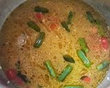 A picture of step 6 of Simple String beans rice bath.