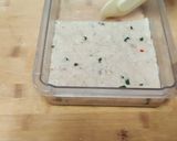 A picture of step 7 of Kaju peanut samak rice chatpata katli.