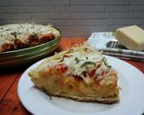 Foto langkah ke 8 dari resep Mac n' cheese pizza teflon.