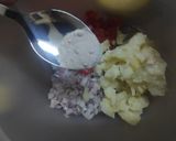 A picture of step 2 of Sukha Bhel.