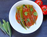 A picture of step 7 of Okra in Sweet Tomato Sauce.