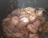 A picture of step 3 of Mutton Pulao.
