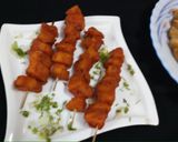 A picture of step 2 of Tandoori aloo.