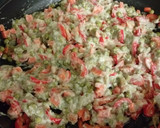 Foto del paso 9 de la receta: Calabacines rellenos de verduras salteadas con crema de berenjenas y quinoa con frutos secos