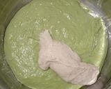 Foto langkah ke 2 dari resep Wijen Hitam Putih Pandan Sourdough Bread (Open Bake Method).