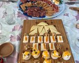 Foto del paso 5 de la receta: Vol-au-vents de ensaladilla rusa y de queso crema, con huevo hilado casero