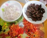 A picture of step 3 of Peppered Gizzard.