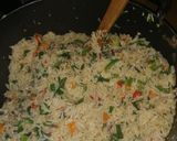 A picture of step 3 of Chinese fried rice 🍚.