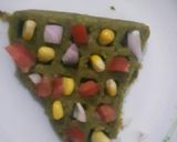 A picture of step 7 of Spinach waffles chaat.