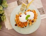 A picture of step 3 of No-Knead Croissant Waffles – Popular Korean Dessert.