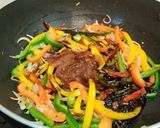 A picture of step 8 of Dragon Chicken.