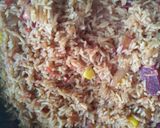 A picture of step 5 of Beetroot -Corn Pulao.