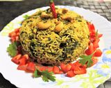 A picture of step 9 of Spinach Fried Rice.