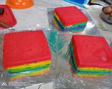 Foto langkah ke 5 dari resep Rainbow gulung anti gagal.