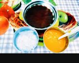 A picture of step 2 of Tasty yummy mango ice tea.