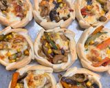 Foto del paso 3 de la receta: Canastitas de verduras, champiñones 🍄‍🟫 y queso 🧀