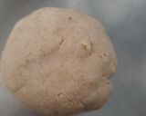 A picture of step 2 of Pani puri with saunth ka pani.