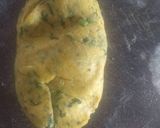 A picture of step 4 of Methi flower mathri.