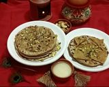 A picture of step 6 of Shahi Puran poli.