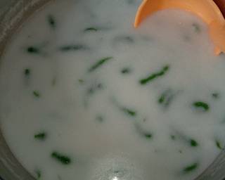 Puding Labu Tiga Lapis (labu, cendol/dawet, pandan) - Step 3