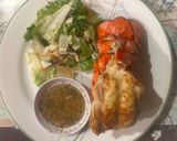 Hình bước làm 4 của món Salad lobster sốt mè rang